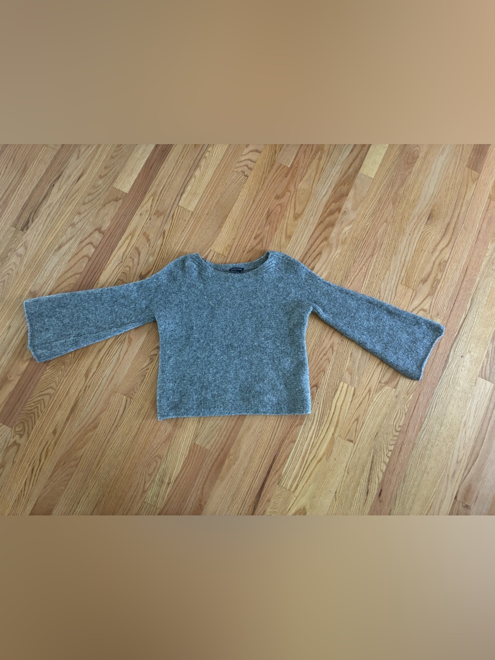 Eileen Fisher Gray Crewneck Knit Sweater